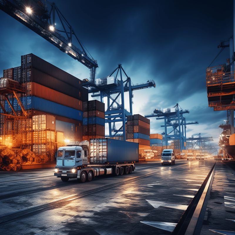 Port operations at night